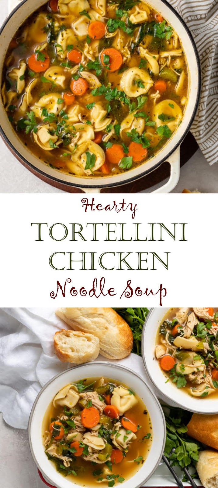 1766 Reviews: My BEST #Recipes >> HEarty Tortellini #Chicken Noodle ...