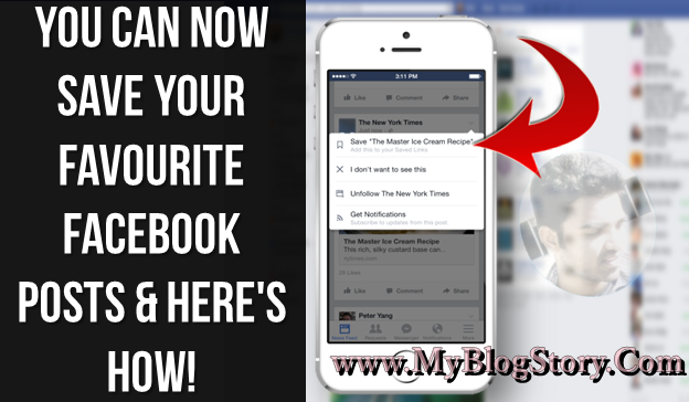 Bookmark or Save Facebook posts and View them later 