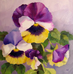 pansies painting simple pansy flower violet flowers watercolor everyday nel johnny jump oil watercolour disney
