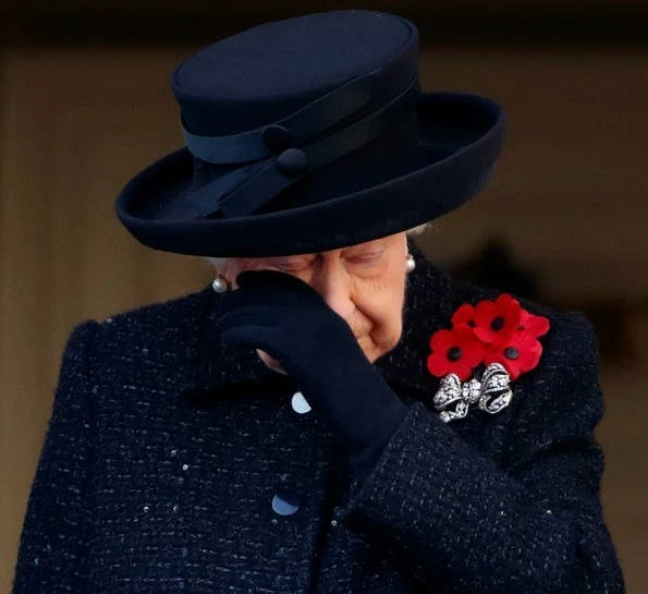 Queen Elizabeth, Kate Middleton, Meghan Markle, the Duchess of Cornwall, the Countess of Wessex at Cenotaph