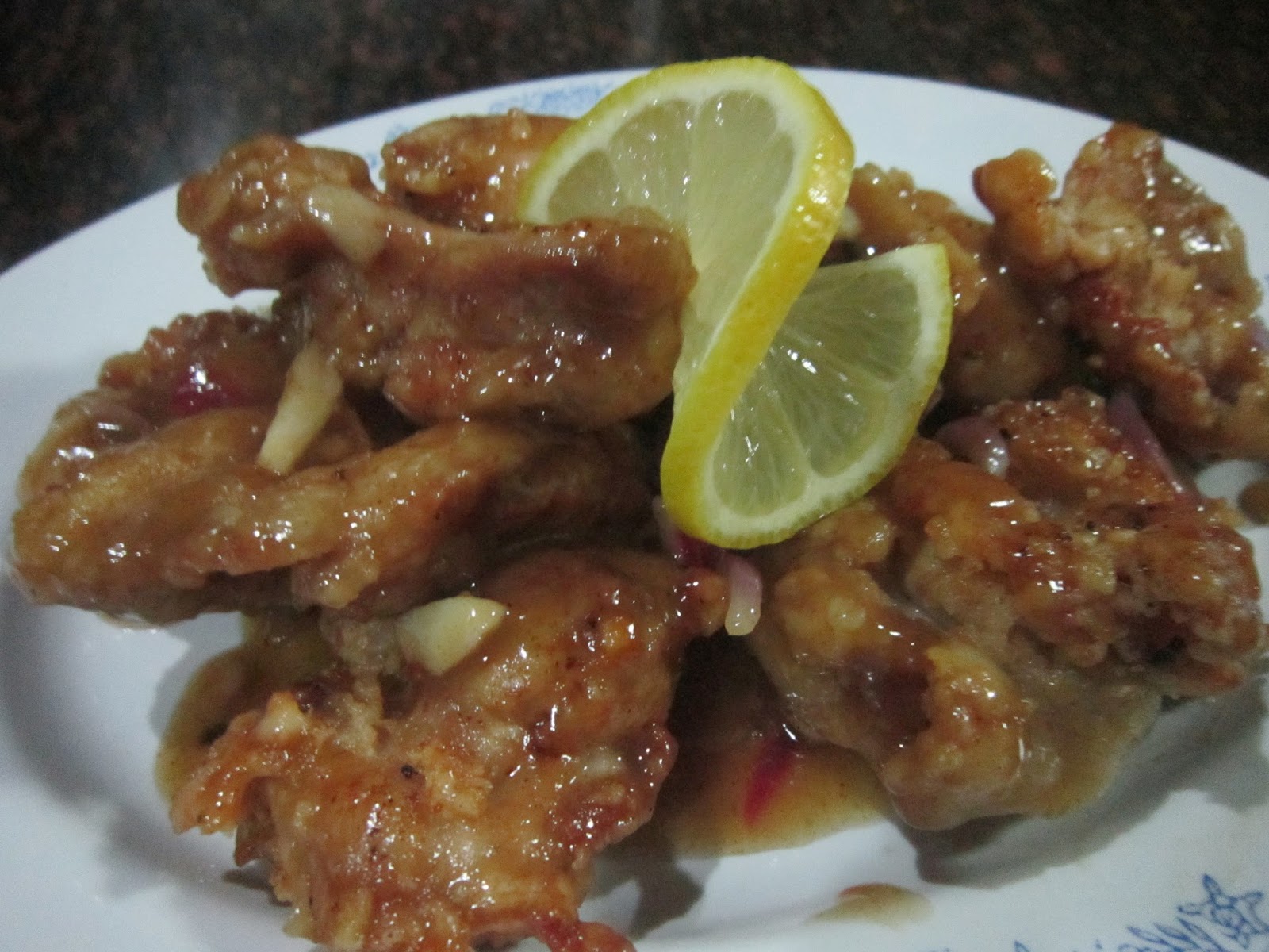 CRISPY CHICKEN FILLET with LEMON BUTTER SAUCE