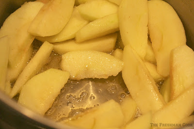 butter, apples, granny smiths, sauteed apples