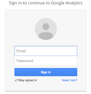 Google Analytics Sing in Form Google Analytics Login Form