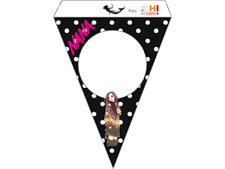 Nana: Imprimibles gratis para fiestas. Para banderines de Nana.