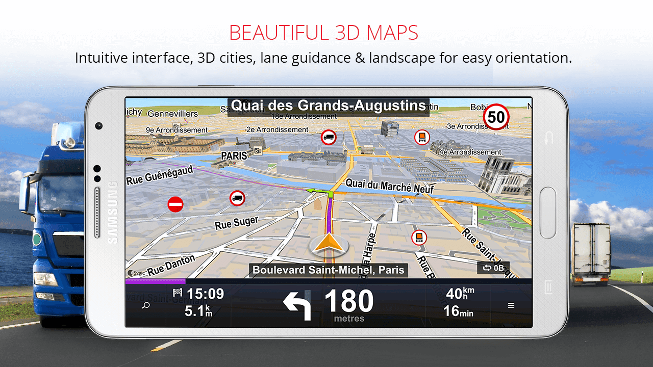 Sygic Truck GPS Navigation v13.7.1 build 117 [Unlocked] APK PaidFullPro