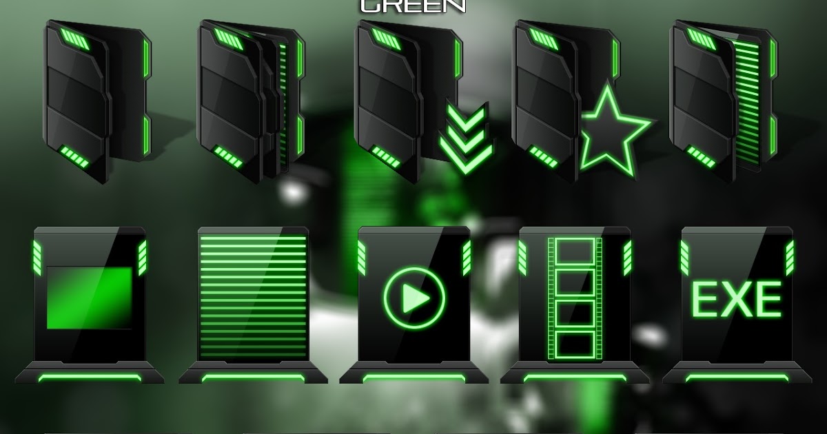 hud green icon pack for windows 10 hud green icon pack for windows 10
