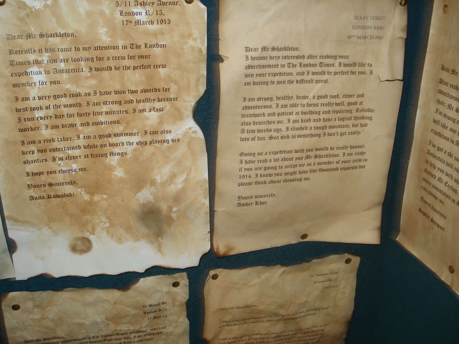 Carlo Gems Blog Some of 5/6J�s letters applying to join