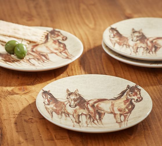 Horse Country Chic Horse Plates at Pottery Barn