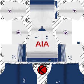 Tottenham Hotspur 2018/19 Kit - Dream League Soccer Kits