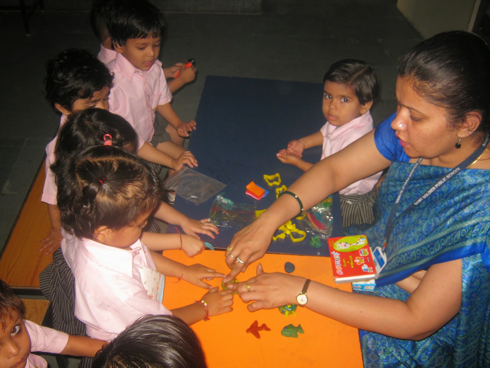 Saint Soldier Public School Pratap Nagar Jaipur Clay Modelling Activity!!