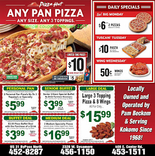 free Pizza Hut coupons february 2017