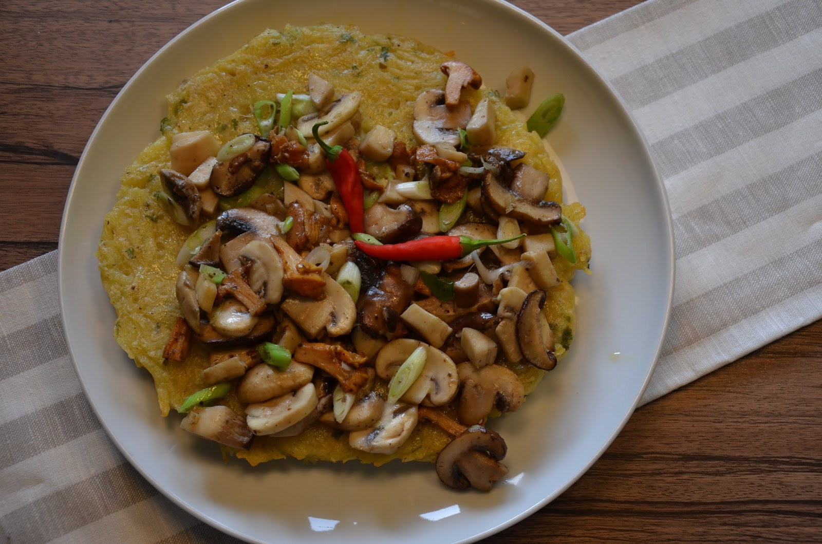 Kartoffelrösti mit gemischten Pilzen - Rezeptra - Food and More