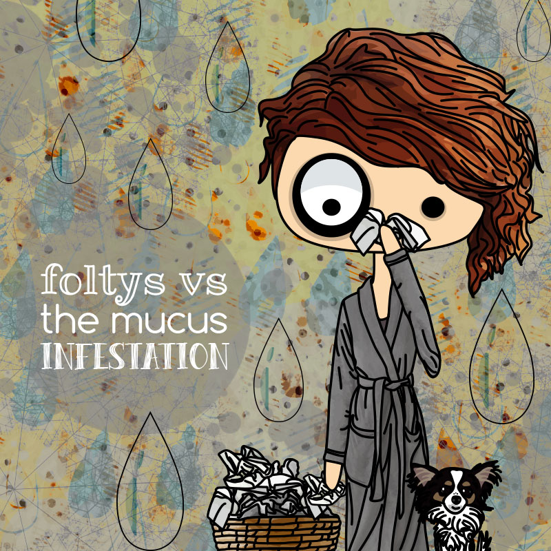 foltys vs the mucus infestation | ilustración original | original illustration