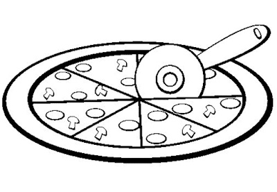 Gambar Mewarnai Pizza - 8 Gambar Mewarnai Pizza - 8
