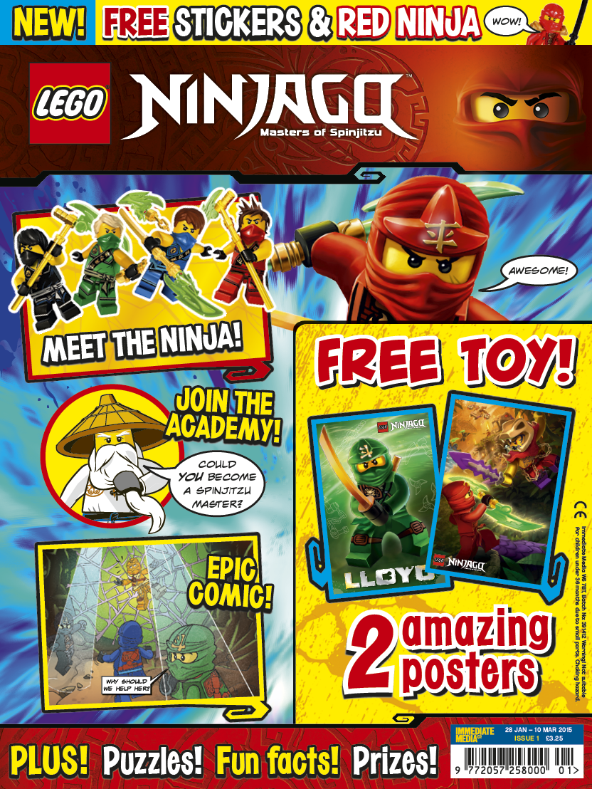 Win A Copy Of The First Issue of LEGO Ninjago Masters of Spinjitsu Magazine