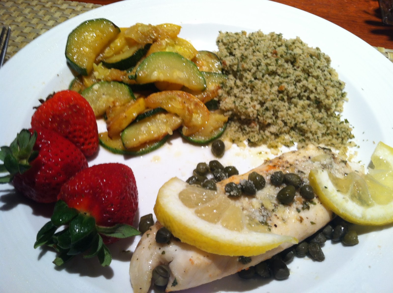 Adventurous With a Side of Brainy 3.1 Lemon Butter Tilapia with Capers