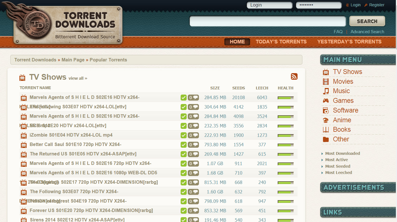 torrent search 2014
