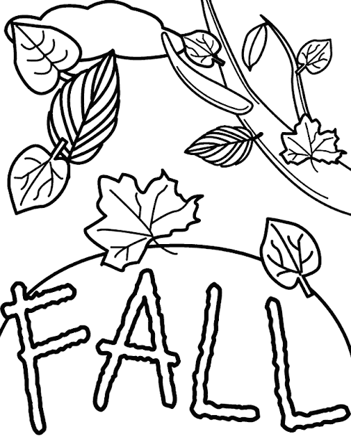 fall coloring page