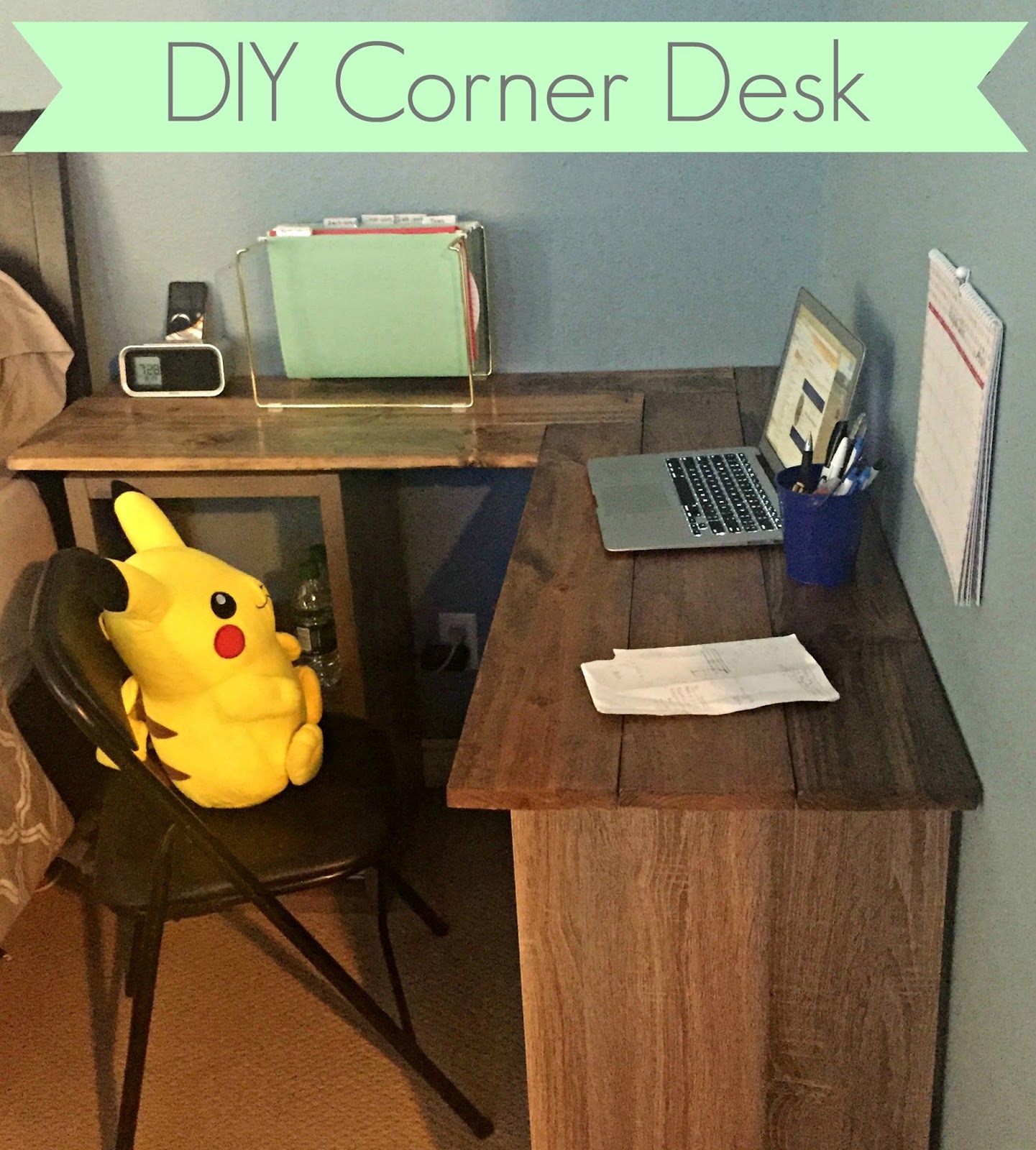 My Constant Chaos DIY How to Build a Corner Desk