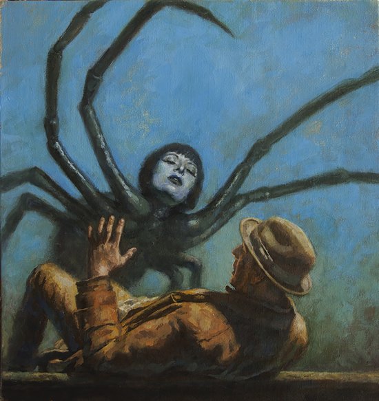 As surreais e fantásticas pinturas vintage com um toque de terror e heavy metal de Dave Lebow Dave Lebow deviantart arte pinturas vintage surreais fantasia heavy metal terror ficção lovecraft