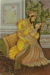 miniature mughal painting paintings indian heritage india postcard prints miniatures hindu culture persian