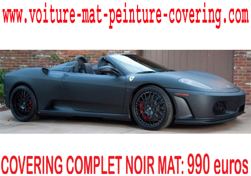 Covering Noir Mat Prix D Une Peinture Complete Auto Retouche