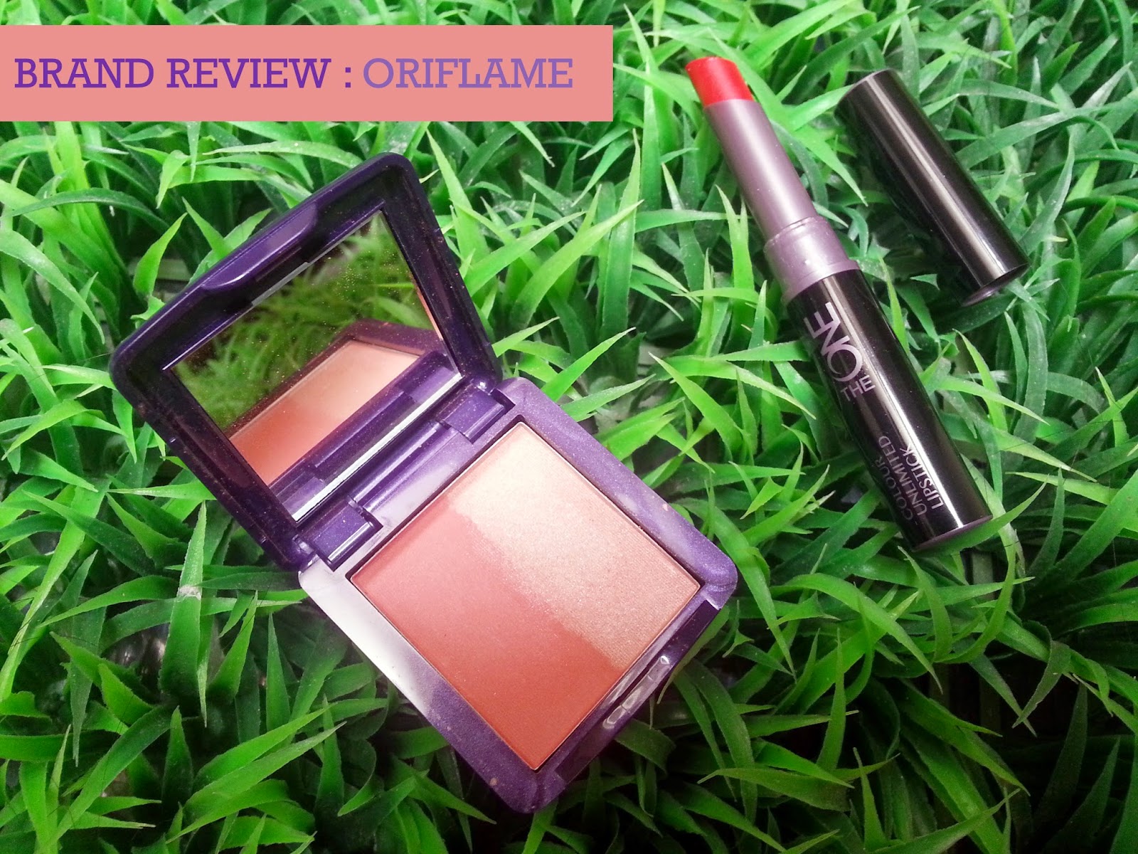 Review Oriflame Illuskin Blush and The One Colour Unlimited Lipstick