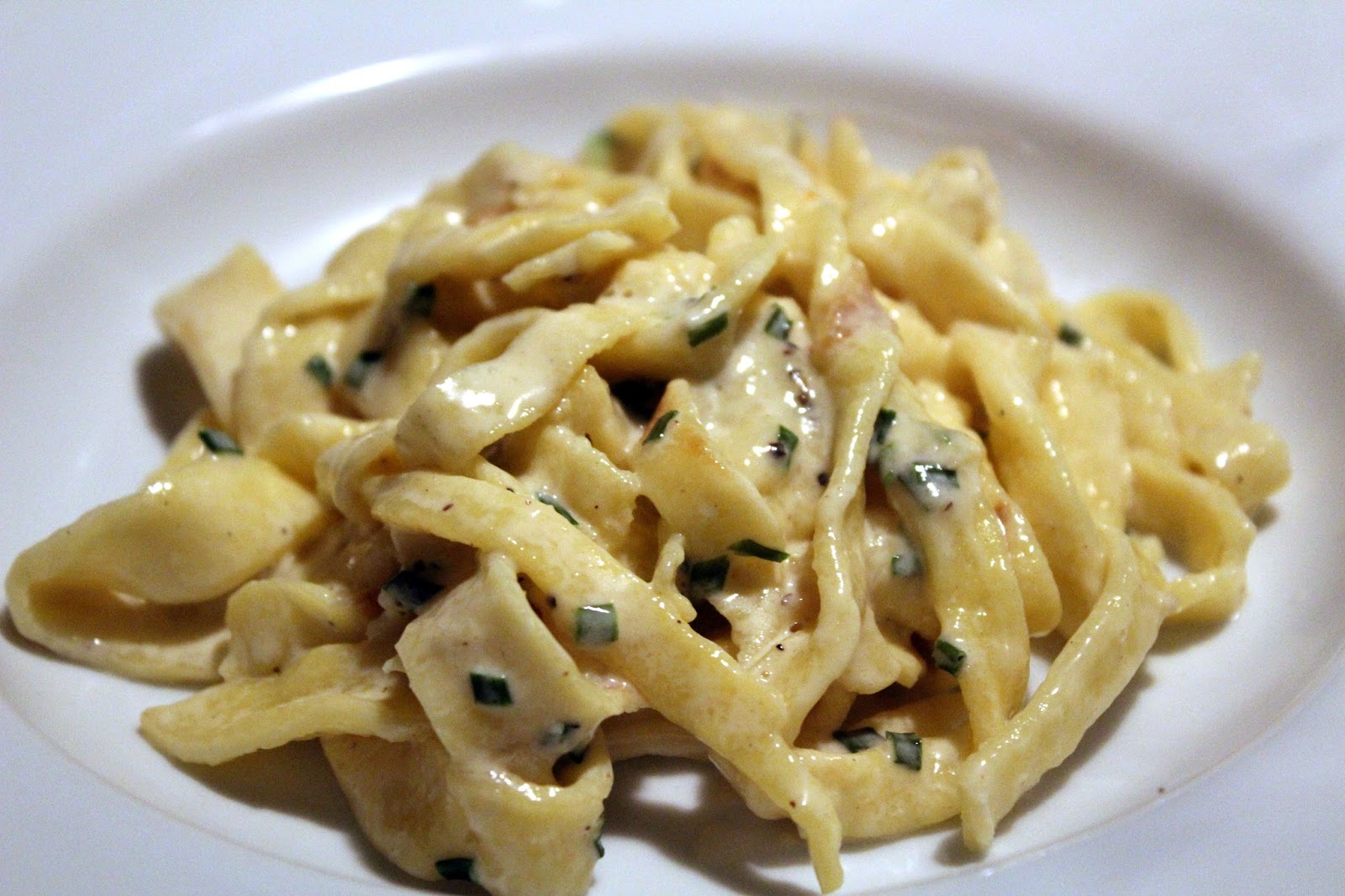 Bandnudeln mit Sahnesoße und Parmesan – glatzkoch.de