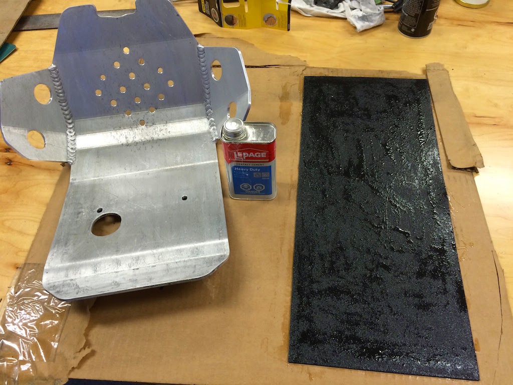 Dualsport Diary Howto Skid plate sounddeadening