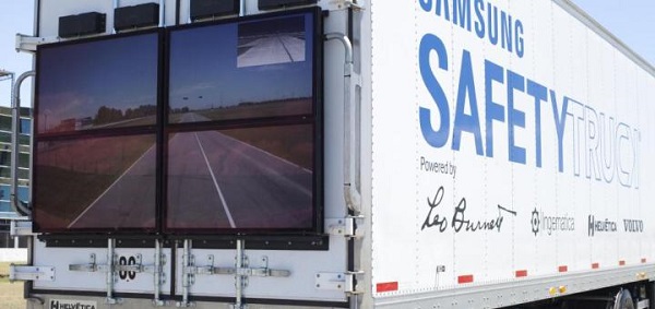 Samsung y Volvo presentaron el Safety Truck argentino