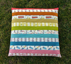 Rainbow Circa 52 Floor Pillow for Birch Fabrics by Fabric Mutt