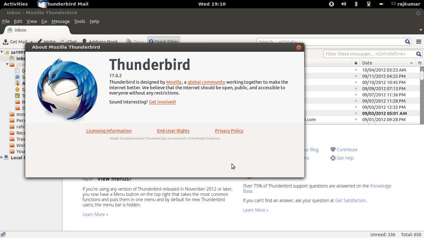 thunderbird 17.0.2