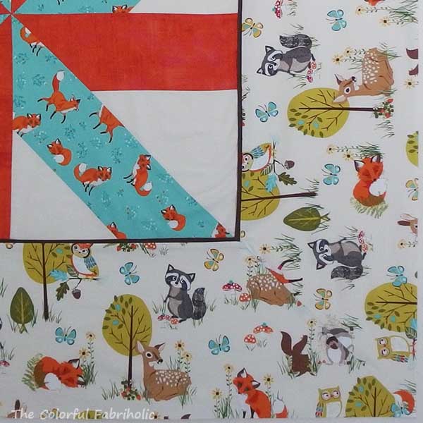 The Colorful Fabriholic Baby Quilt Progress Borders