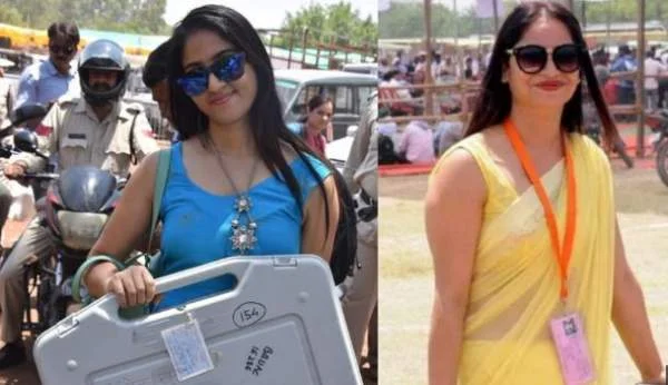 reena diwedi polling officer viral pic