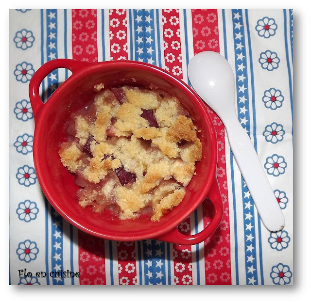 Flo en cuisine Crumble pêche/nectarine