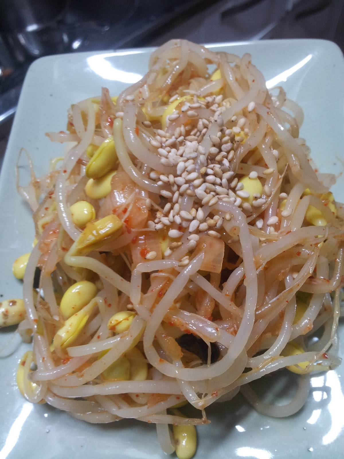 My Korean Food Recipes Korean vegetable salad series No.1 Bean