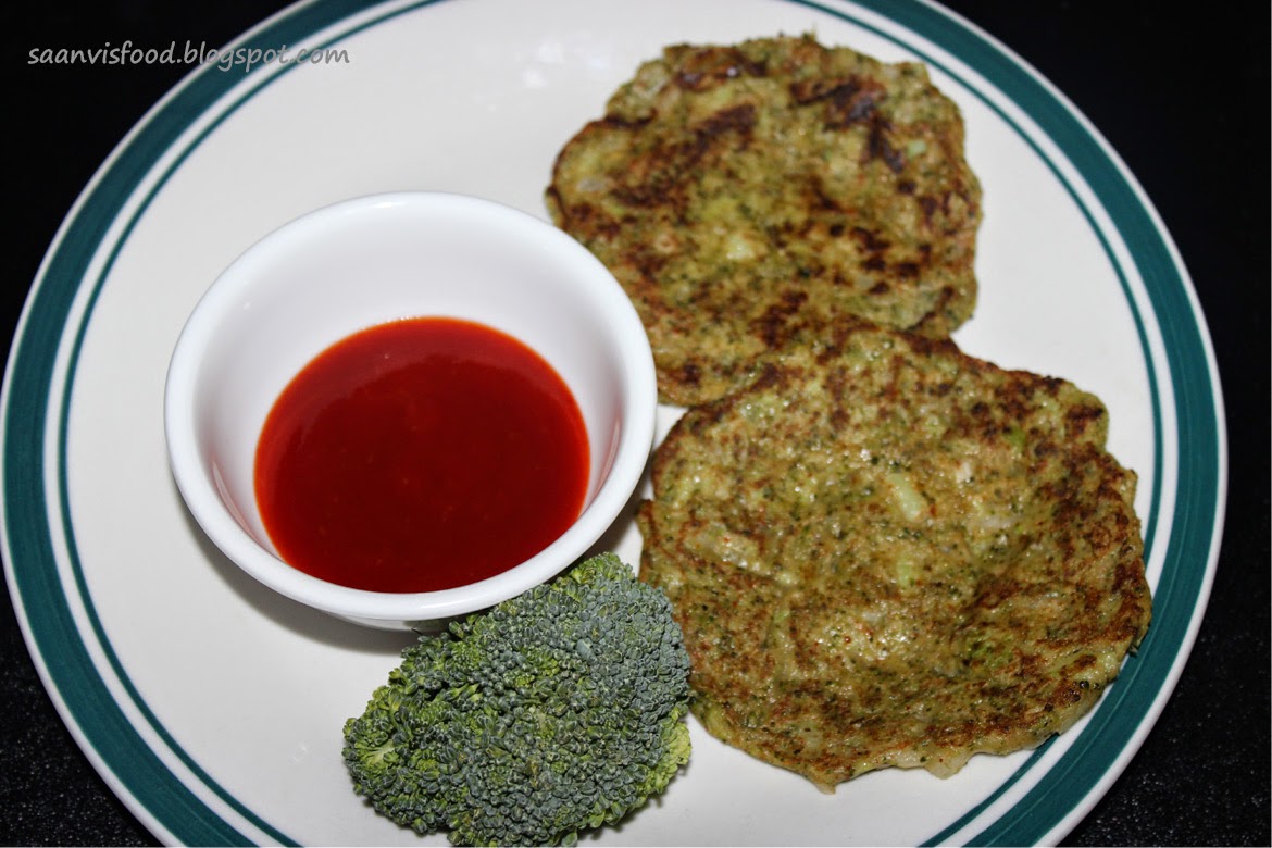 Saanvis food Broccoli Pancakes