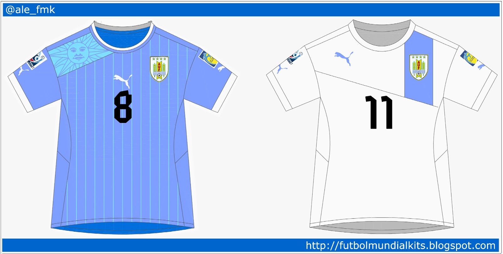 Fútbol Mundial Kits Uruguay Selección Uruguaya 2013 (mundial sub 20)