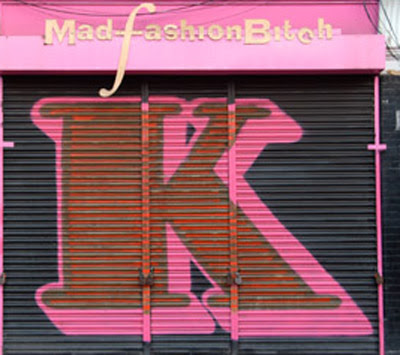 graffiti alphabet letter K