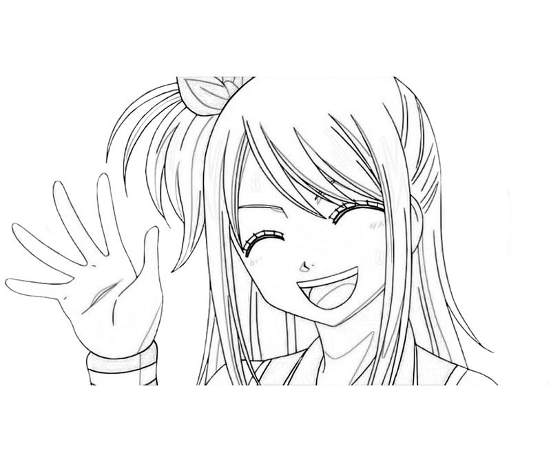 fairy tail lucy coloring pages - photo #7