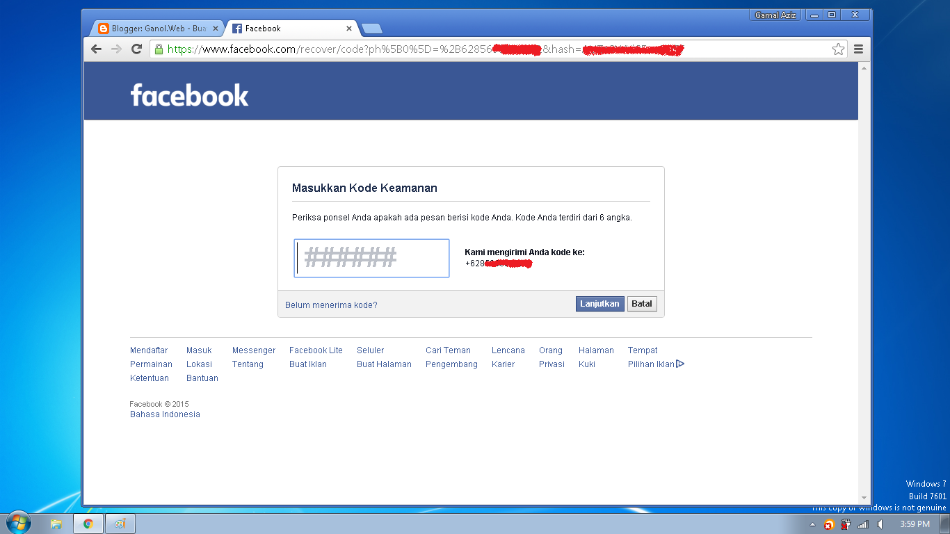 Cara Hack Facebook Dengan Sadap No HP Korban ~ SEPUTAR KOMPUTER