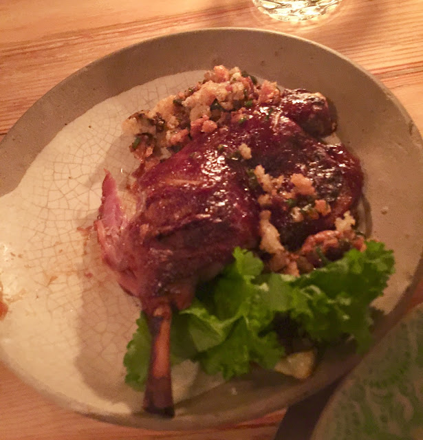 Miso Caramel Glazed Duck leg - garlic mirin glaze Miso Caramel Glazed Duck leg - garlic mirin glaze