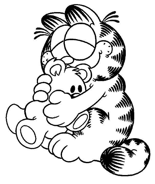 garfield coloring book pages - photo #15