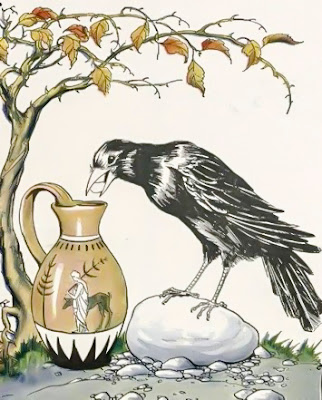 The Crow and the Pitcher Story