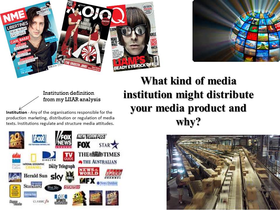AS Media 3) What kind of media institution might distribute your media
