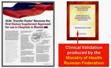 Transfer Factor Resmi Dipakai di Rusia
