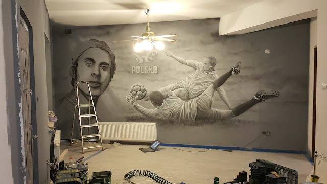 Mural w Pubie Aranżacja ścian w pubie, ciekawy pomysł na aranżację ścian w barze