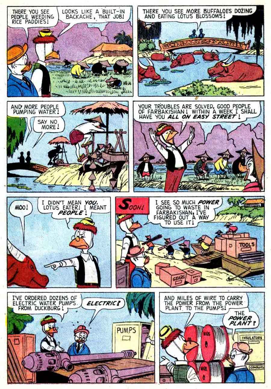Gyro Gearloose / Four Color Comics #1267 dell silver age 1960s comic book page art by Carl Barks