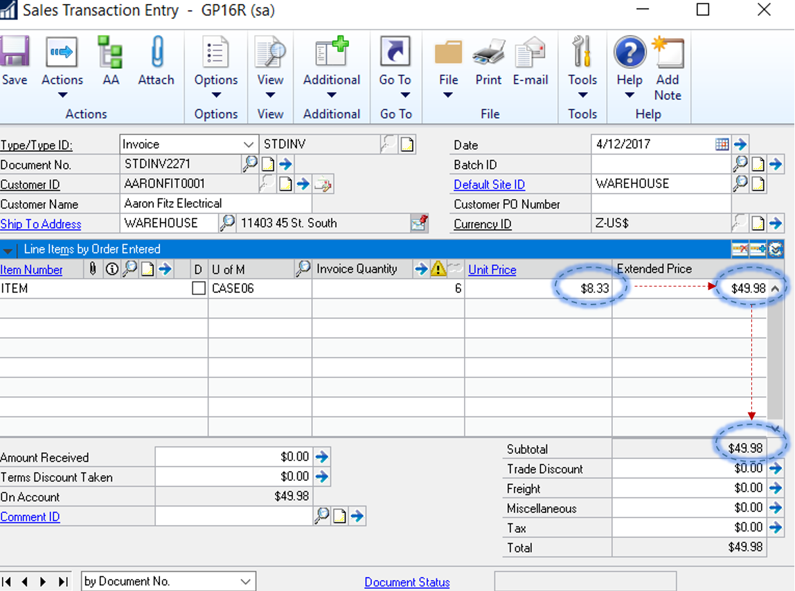 Dynamics GP Essentials Rule of Thumb Sales Order Processing Unit