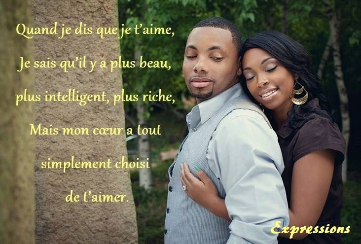 Expressions : Quand je dis que je t'aime...